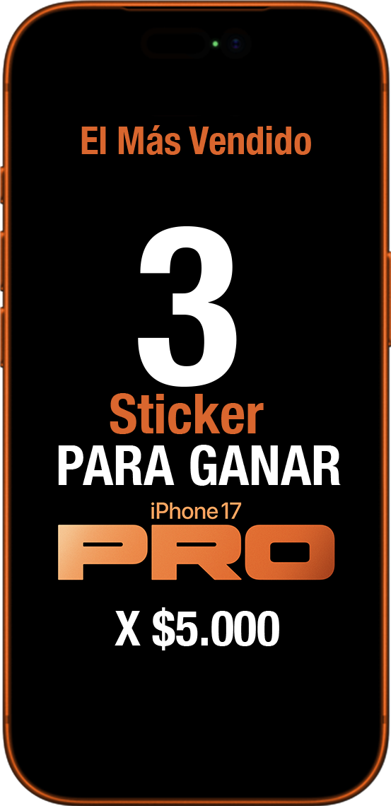 3 Stickers para ganar el Iphone 17 Pro Max