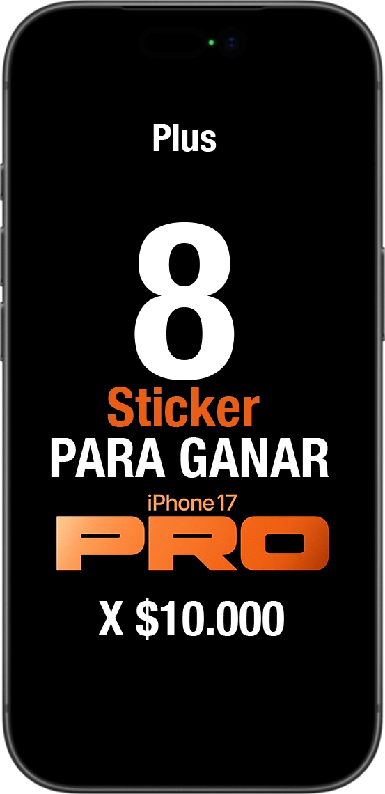 8 Stickers para ganar el Iphone 17 Pro Max